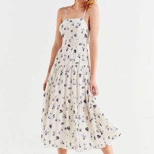 Urban Outfitters Sparks Fly Tiered Midi Dress